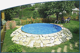 Круглий збірний басейн серії MILANO розмір 300х150 см, фото 1