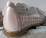 Versace ! Слабкі жіночі річні шкіряні балони взуття натуральна в стилі Версаче шкіра колір пудра., фото 3