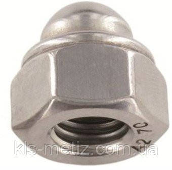 Гайка самоконтрастна ковпачкова DIN 986 від М 4 до М 20, фото 1