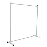 Стойка вешалка ширина 150см висота до 180см (регулюється) біла металева на ножках для продажу одягу