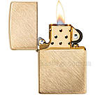Запальничка Zippo 29830 Herringbone Sweep Brass жовта 29830, фото 5