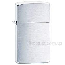 Бензинова Zippo 1600 Slim® Brushed Chrome сіра 1600