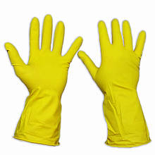 Латексні рукавички, господарські, міцні, Household Gloves, розмір — M