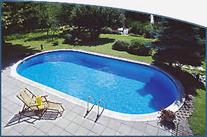 Овальний збірний басейн серії TOSCANA розмір 1100х500х120 см