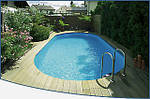 Овальний збірний басейн серії TOSCANA розмір 1100х500х120 см, фото 3