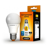 Светодиодная лампа (LED) Videx A60e 7W E27 4100K 220V