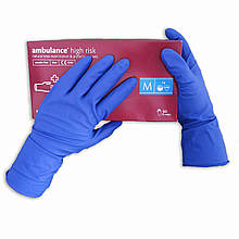 Нестерильні рукавички, медичні, неопудрені Ambulance PF, розмір — M, пак. — 25 пар