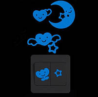 Наклейка люминесцентна - 10*10см