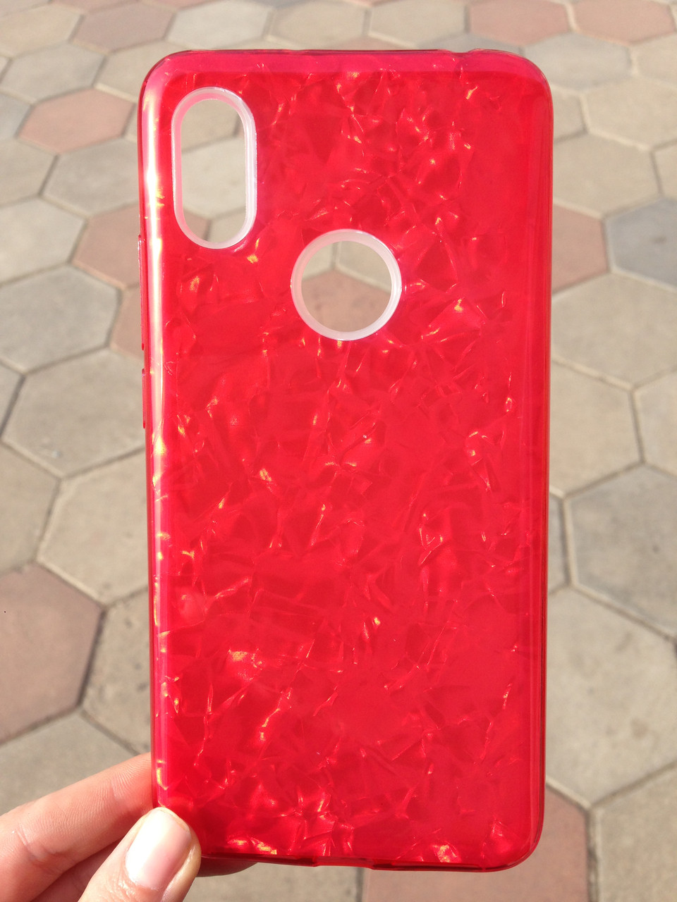 Чохол для Xiaomi Redmi S2 Red Broken Glass