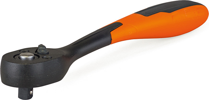 58-221 Ключ з тріскачкою з реверсом, 1/2'' (пластикове покриття)