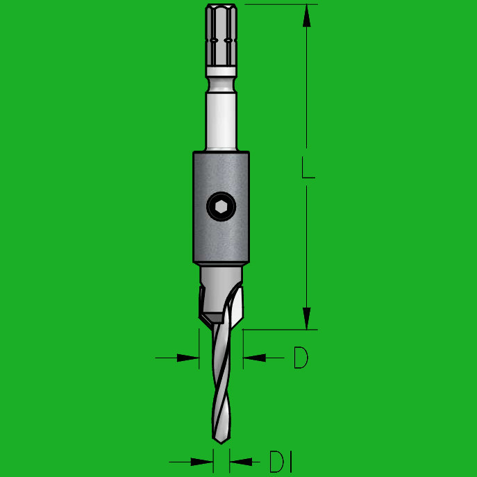 Зенковки з хвостовиком Centrotec® і свердлом HSS D3,2/9,5