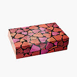 Упаковка для зефіру й еклерів — Червоні серця — 230х150х60 мм, фото 2