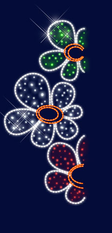 Кронштейн на опору світлодіодний "Квіти", 2.5x1.1 м, 59 Вт, фото 2