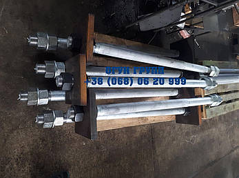Фундаментний Болт М110 тип 2 з анкерним плитою ГОСТ 24379.1-80, фото 4