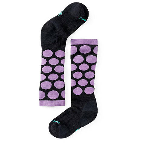 Дитячі термошкарпетки Smartwool Girls' Wintersport All Over Dots Socks Charcoal, M / 29-32, фото 2