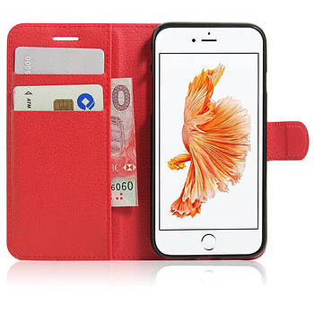Чохол-книжка Litchie Wallet для Apple iPhone 6 Plus / iPhone 6S Plus Червоний
