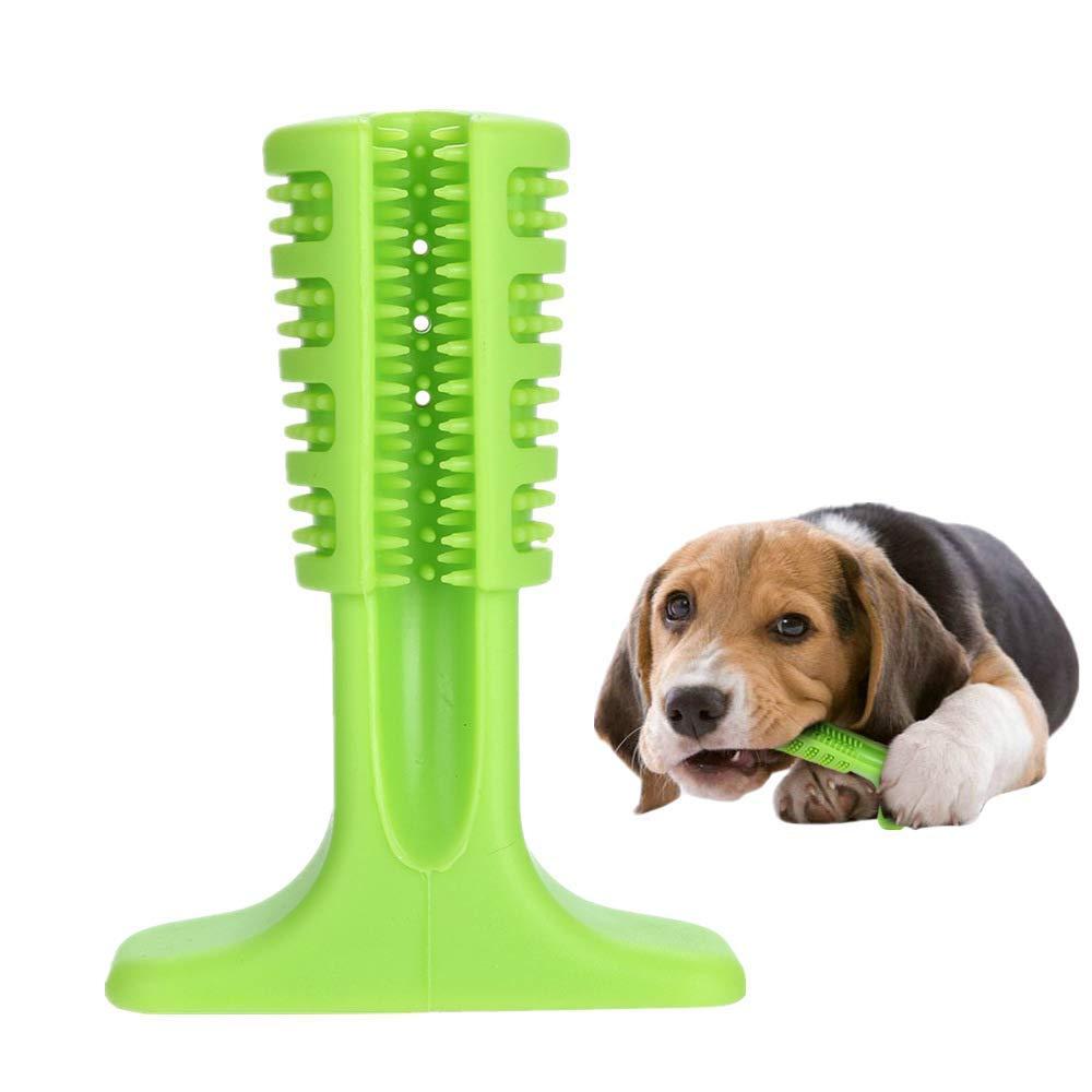 Зубна силіконова щітка для собак Petolls зелена розмір M 10x14.6x4.9 см