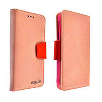 Універсальний чохол-книжка Mobileare з кишенькою для візиток (документів) для смартфонів 5.0"-5.5" Ніжно-Рожевий