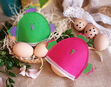 Пасхальні курочки для яєць зелений