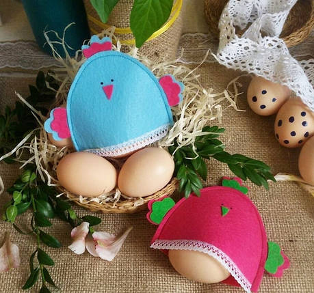Великодні курочки для яєць блакитний, фото 3