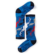 Детские термоноски Smartwool Kids' Wintersport Camo Socks Bright Blue, XS / 22-25