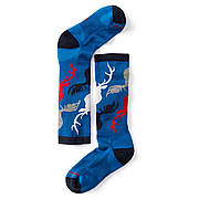 Дитячі термошкарпетки Smartwool Kids' Wintersport Camo Socks Bright Blue, L / 33-36