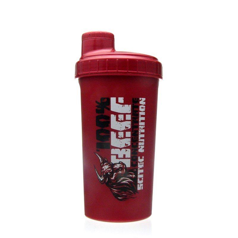 Шейкер SCITEC BEEF 700мл Червоний