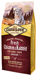 Carnilove Fresh Chicken & Rabbit Gourmand for Adult cats для кішок з куркою і кроликом 400 г 6 кг