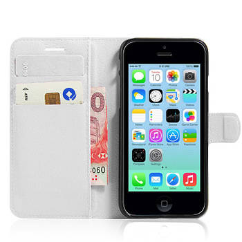 Чохол-книжка Litchie Wallet для Apple iPhone 5 / 5S / SE Білий
