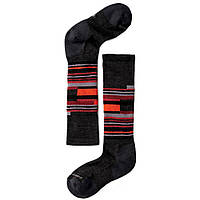 Детские термоноски Smartwool Kids' Wintersport Stripe Socks Charcoal/Bright Orange, S / 26-28