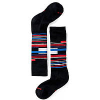 Детские термоноски Smartwool Kids' Wintersport Stripe Socks Black/White, XS / 22-25