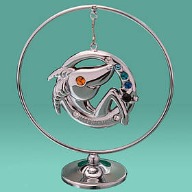 Кільце "Козеріг" Crystocraft  0459-105/GA-SL