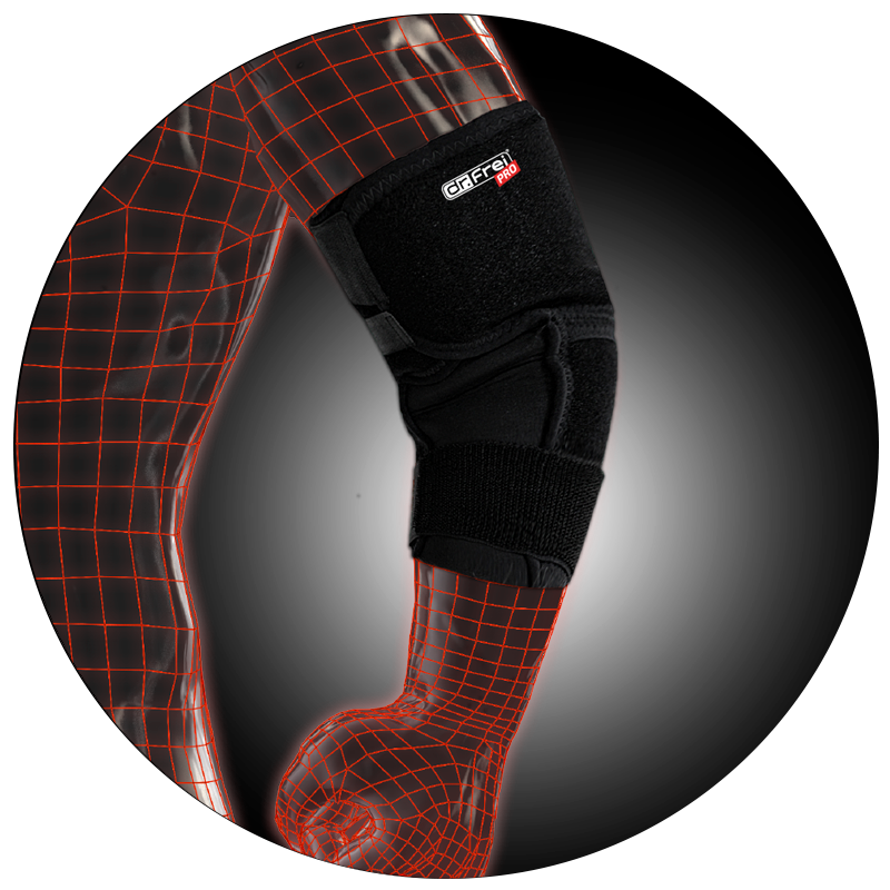 Бандаж Dr. Frei Sport на ліктьовий суглоб з додатковою фіксацією S8321, фото 1