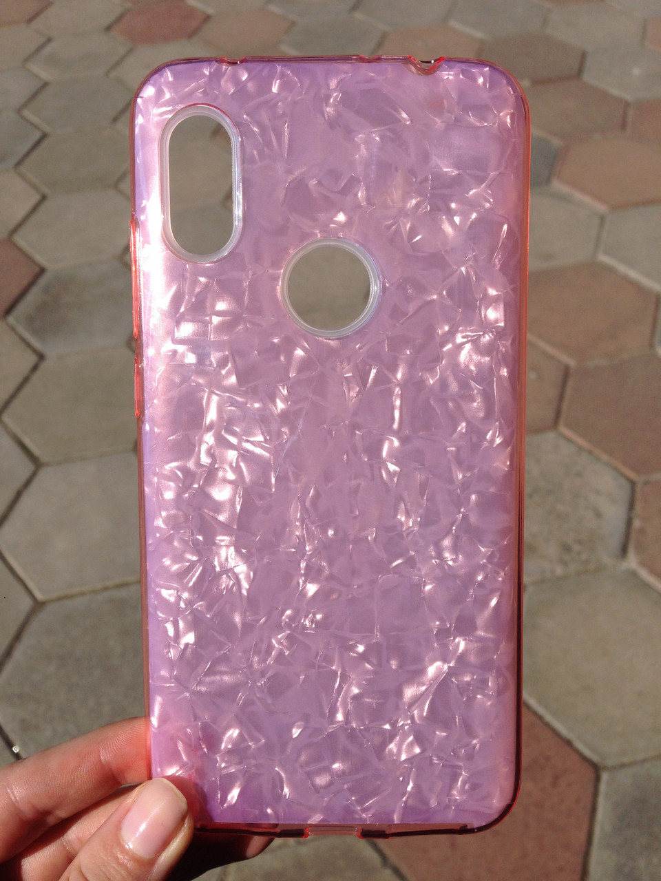 Чохол для Xiaomi Redmi Note 6 Pink Broken Glass