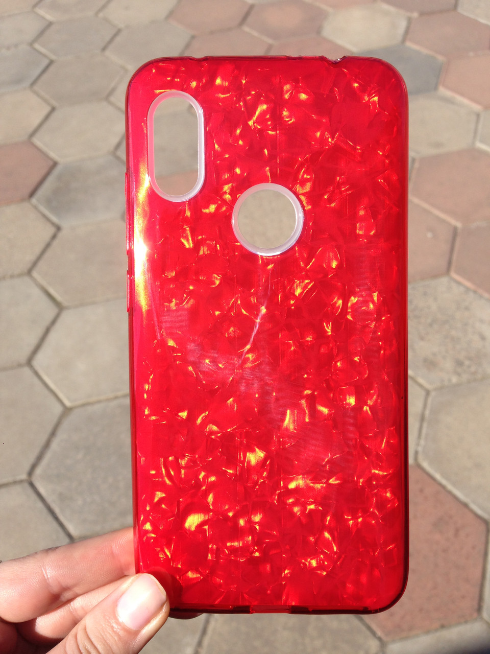 Чохол для Xiaomi Redmi Note 6 Red Broken Glass