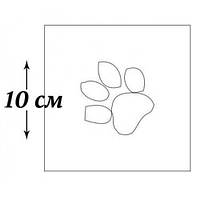 Трафарет для рідких шпалер Лапка 10 см