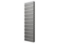 Радиатор биметаллический серый Royal Thermo PianoForte Tower 500/Silver Satin 18 секций