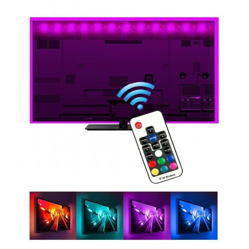 Светодиодная подсветка LED лента BRT RGB 0,5 м с пультом и USB интерфейсом