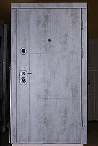 Три-контурні вхідні двері сталь 2 мм. "Бетон-1"