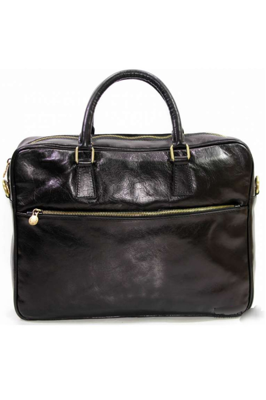 Сумка для перенесення ноутбука і документів ділова з натуральної шкіри зручна, фото 1