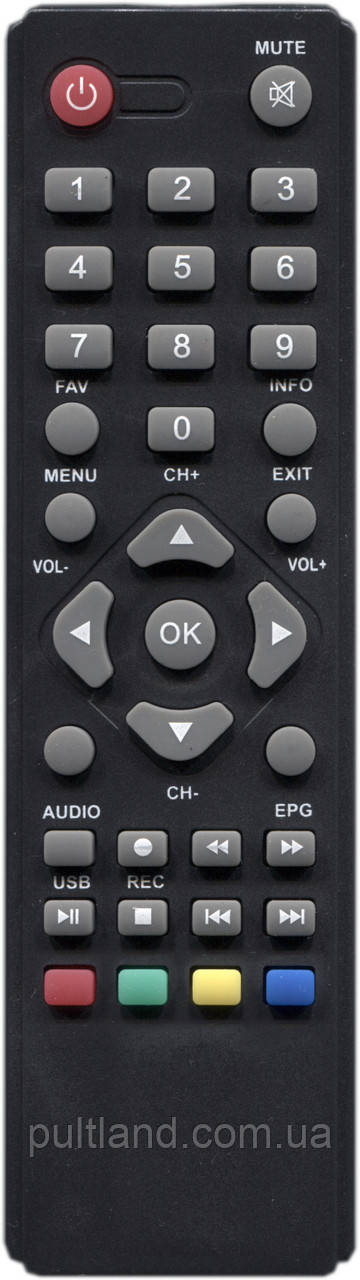 Пульт для DVB-T2 тюнера Romsat TR-9100HD