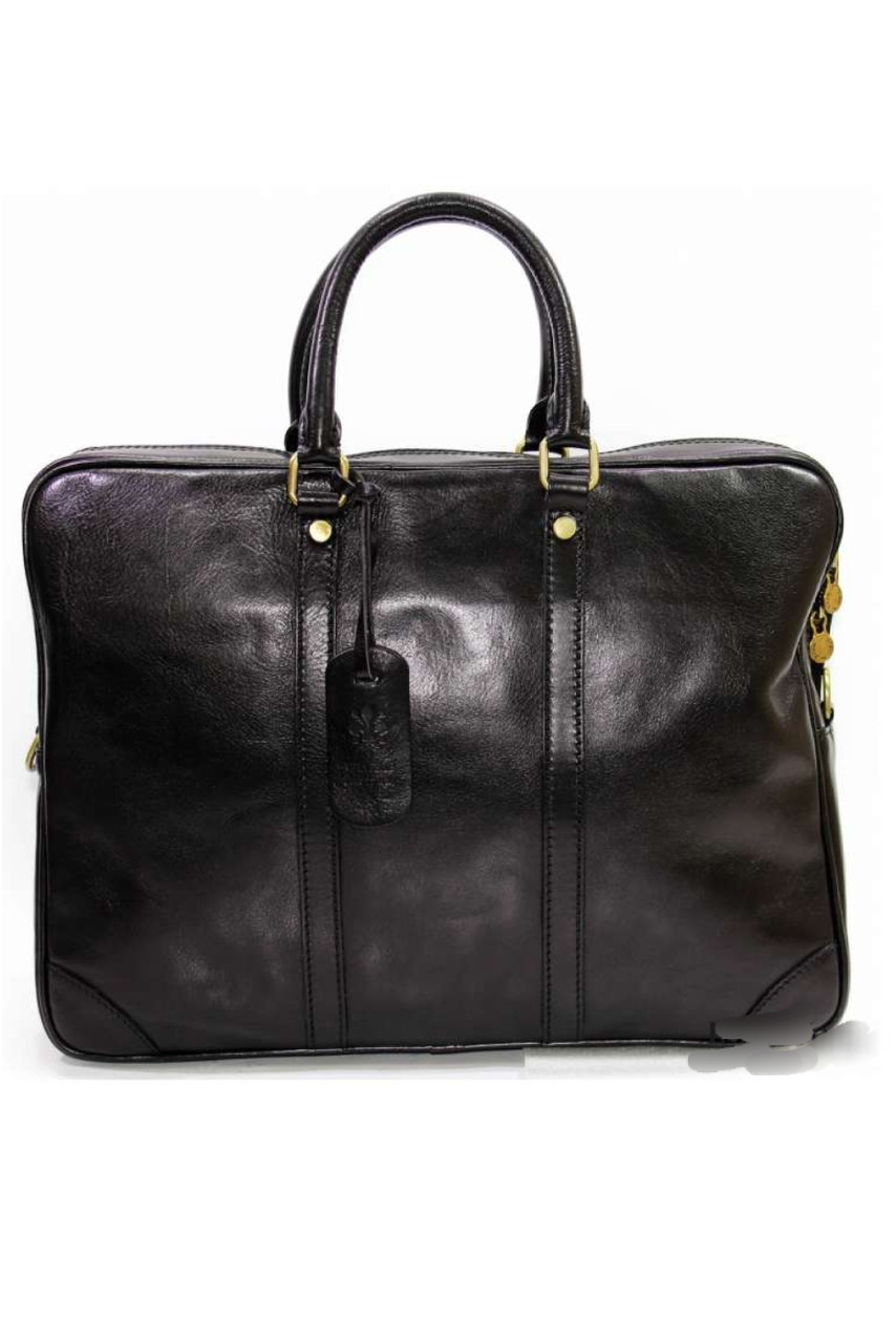 Чоловіча ділова сумка з натуральної шкіри для документів і ноутбука стильна зручна стильна зручна, фото 1