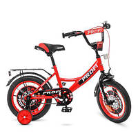 Велосипед детский PROF1 14д. XD1446 Original boy,красно-черн.,свет,звонок