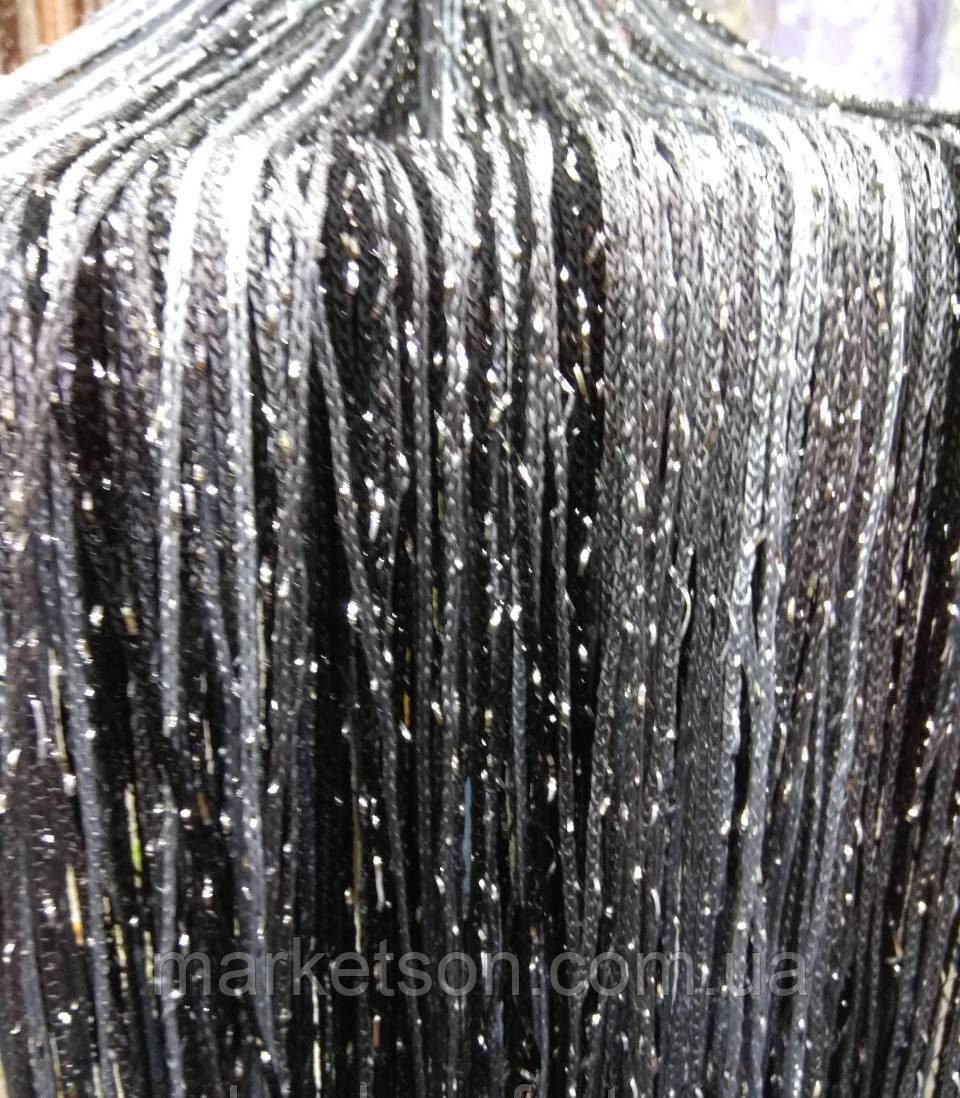 Штори нитки кисея веселка, дощ, локшина з люрексом