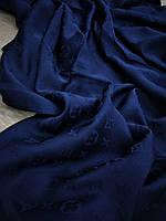 Палантин Louis Vuitton синій , шовк