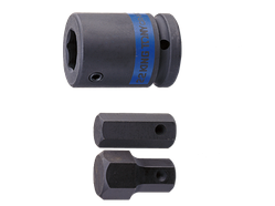 Адаптер для біт ударний 22mm 1"DR.6PT *60mmL King Tony 809622M (Тайвань)