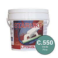 Litokol Starlike Glamour Collection С.550 Зеленый 5 кг состав для укладки плитки и фуги швов STRVPN0005
