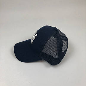 Кепка Бейсболка Тракер з сіткою New York Yankees NY Темно-синя, фото 3