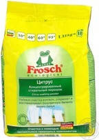Frosch Пральний порошок концентрат Frosch Ультра Цитрус для білих речей для всіх типів прання 1350г