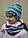 Комплект вязаня шапка і снуд (хомут) р. 50 для хлопчика або дівчинки весна осінь 3822 Малиновий, фото 6